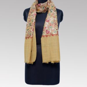 Light Yellow Printed Stole