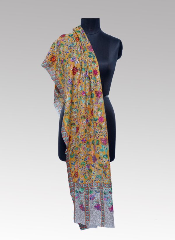 Yellow print Stole