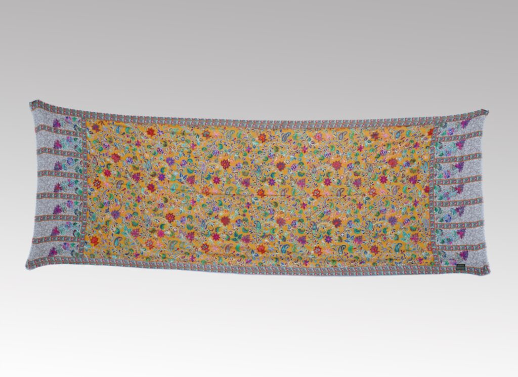 Yellow Printed Stole
