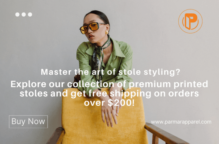 Master the art of stole styling? Explore our collection of premium printed stoles and get free shipping on orders over $200!